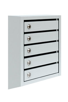 Металлический четырехсекционный почтовый ящик ПМ-5