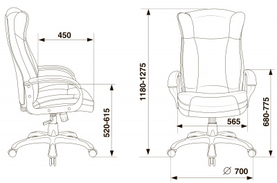 Кресло руководителя Бюрократ CH-879 N