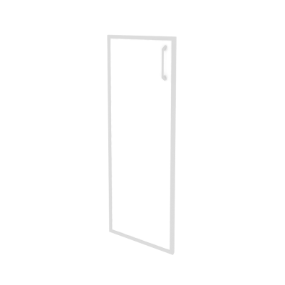 Дверь стекло в раме средняя левая O.SR-2(L) white