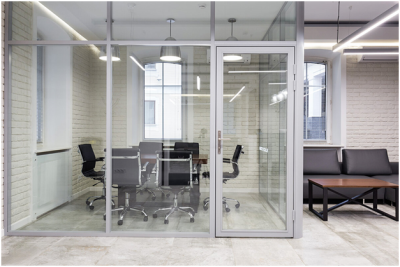 Перегородка двойной витраж (цена за 1 кв.м)