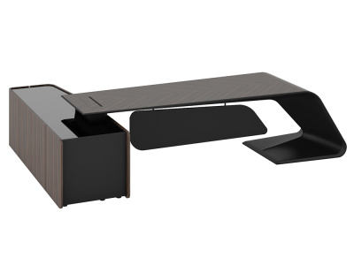 Стол письменный правый с фронталью (длинная тумба) BJD-2622W-R