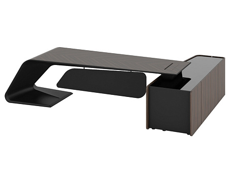 Стол письменный левый с фронталью (длинная тумба) BJD-2622W-L